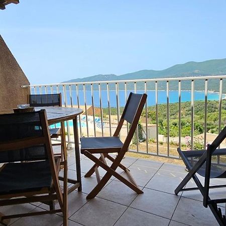 Chalereux T2 Vue Mer Et Piscine Alba Rossa Serra-di-Ferro  Εξωτερικό φωτογραφία