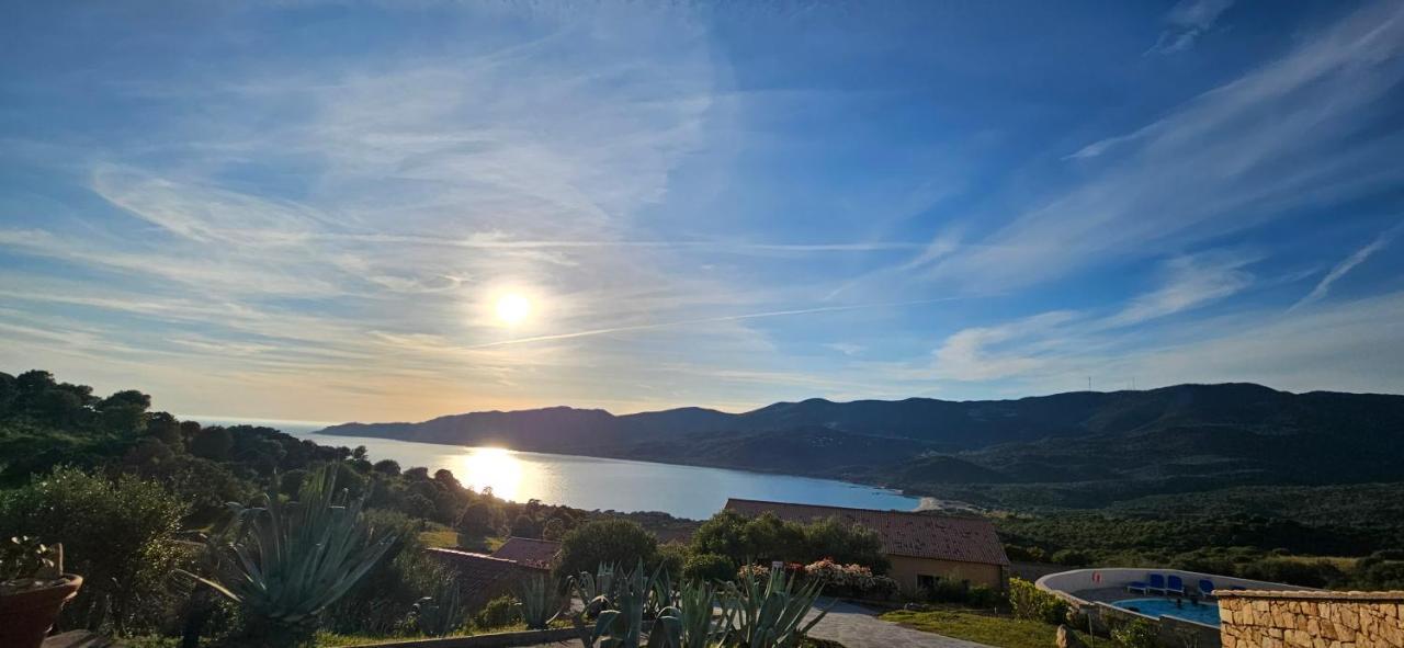 Chalereux T2 Vue Mer Et Piscine Alba Rossa Serra-di-Ferro  Εξωτερικό φωτογραφία