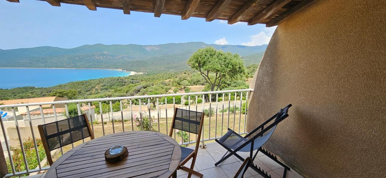Chalereux T2 Vue Mer Et Piscine Alba Rossa Serra-di-Ferro  Εξωτερικό φωτογραφία